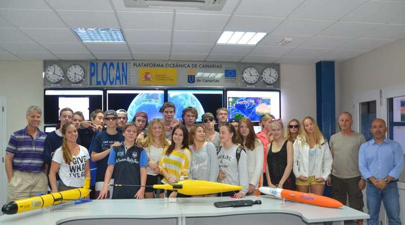 Imagen de archivo de alumnos suecos en la Plocan (Foto TA)